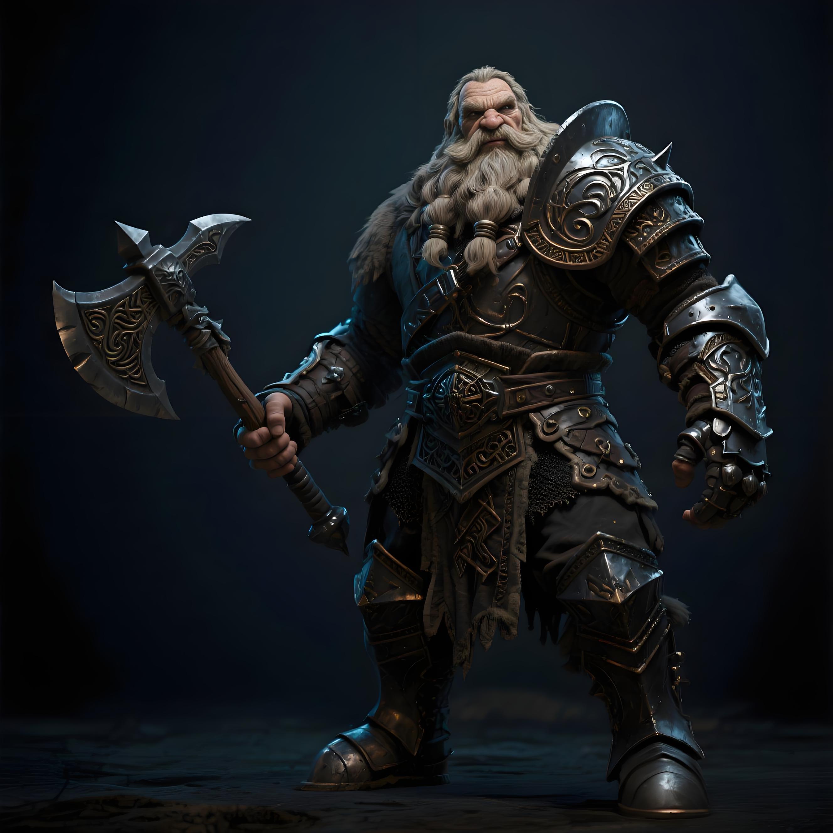 4-3D DND Character